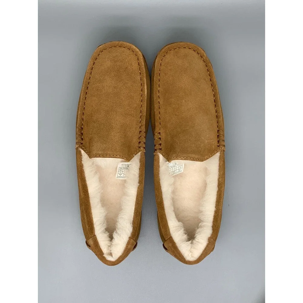 Koolaburra by UGG Tipton Chestnut Suede Slippers 1105893 Men's Sz 10 NEW‎